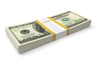 Dollar bills stack clipart