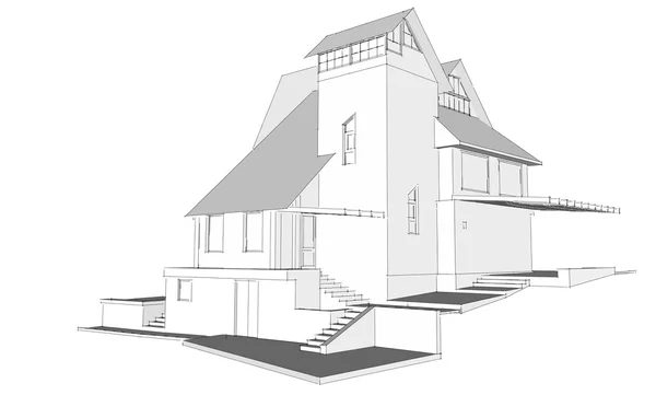 House sketch — Stock Photo, Image