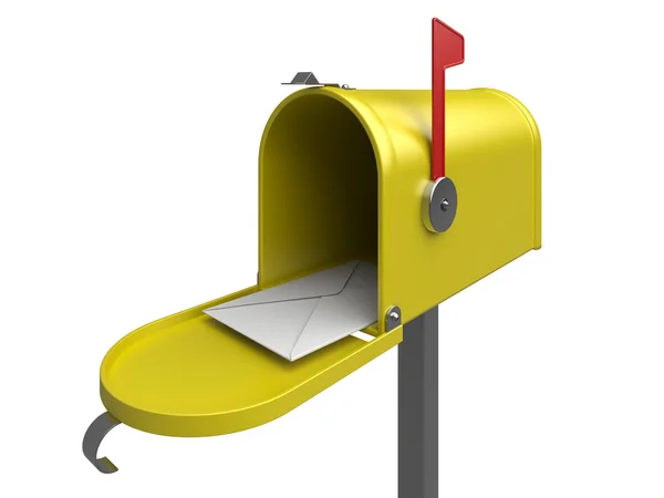 stock image Mailbox with letter