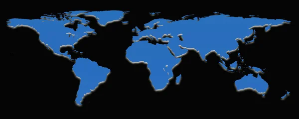 Mapa mundial de la Tierra — Foto de Stock