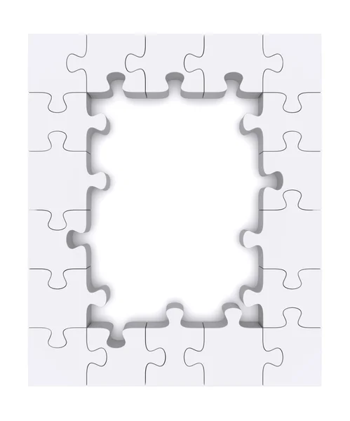 Puzzle-Rahmen. — Stockfoto