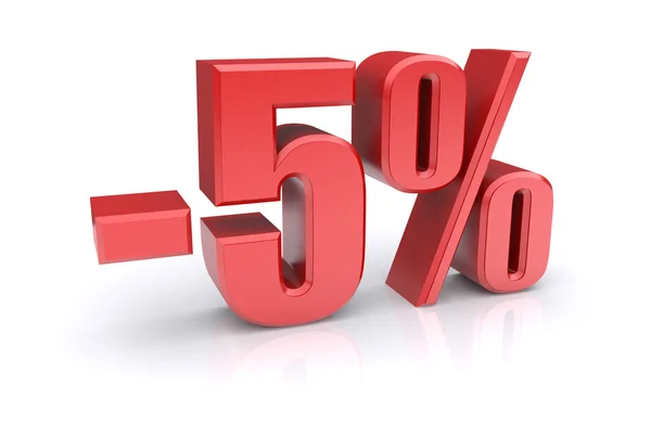 5 percent discount — Stock Photo, Image