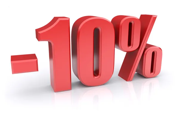 10 por cento desconto — Fotografia de Stock