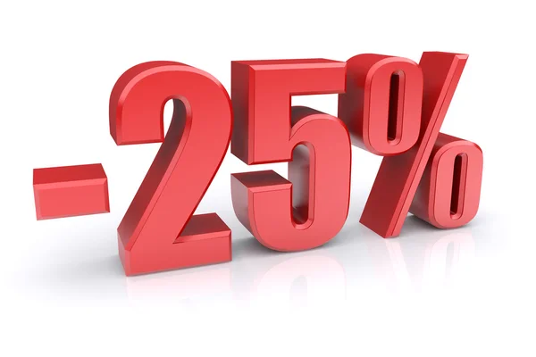 25 por cento desconto — Fotografia de Stock