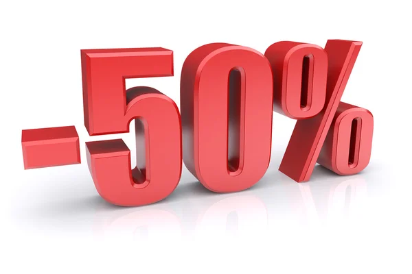 50 percent discount — Stock Photo, Image