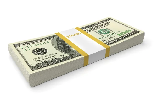 Dollar bills stack — Stock Photo, Image