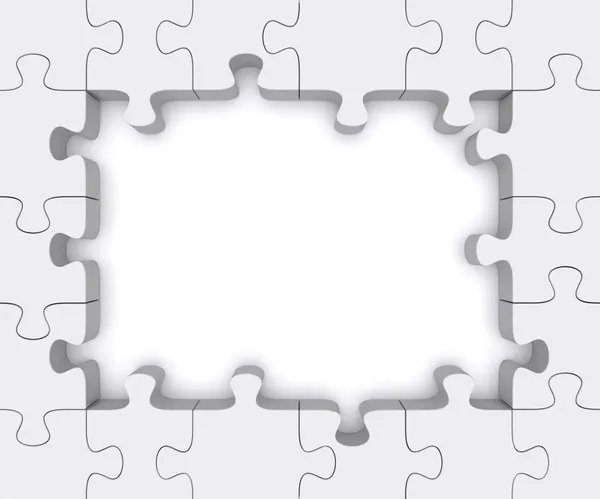 Puzzle frame. — Stock Photo, Image