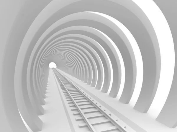 Tren tüneli — Stok fotoğraf