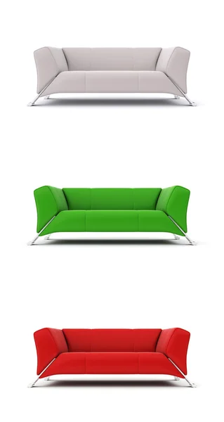 Χρωματισμένα καναπέδες — Φωτογραφία Αρχείου