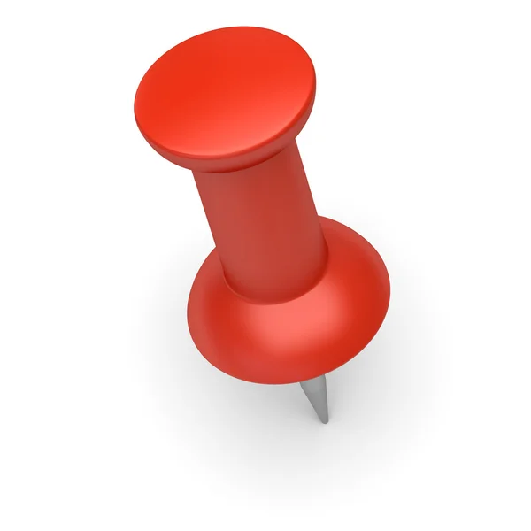 Red thumbtack — Stock Photo, Image