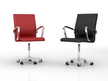 Two office chairs clipart