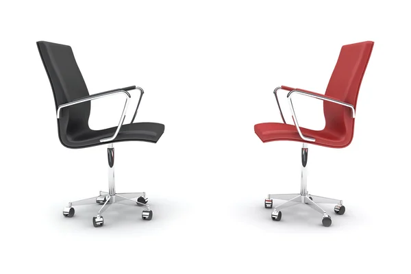 Dwa krzesła biurowe — Zdjęcie stockowe