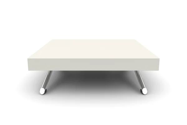 Biały stół — Zdjęcie stockowe