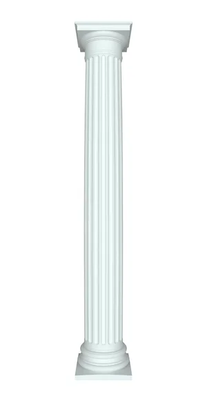Na białym tle kolumna koryncki — Zdjęcie stockowe