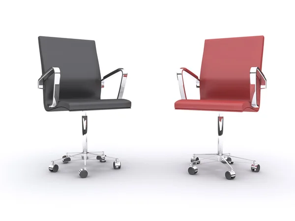 3d office chairs — Stock Photo, Image