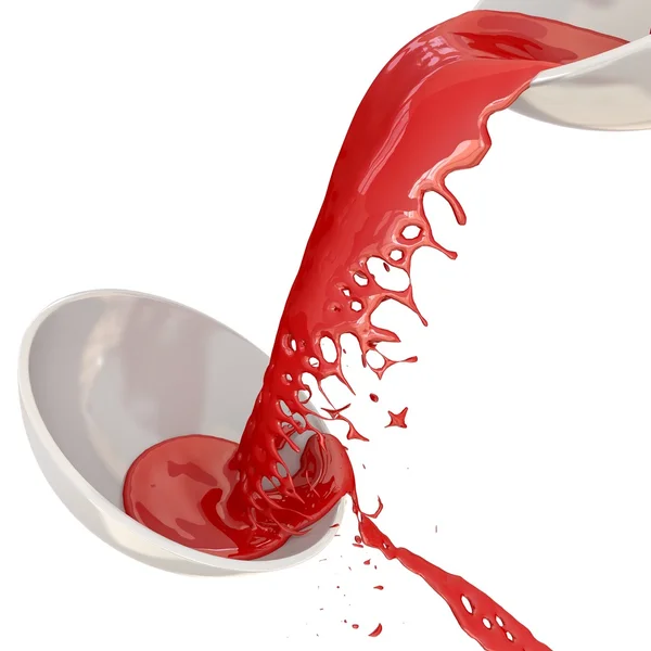 stock image 3d red paint