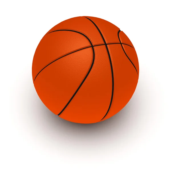흰색으로 분리 된 농구 — 스톡 사진