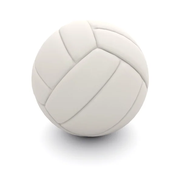 白で隔離されるバレーボール — ストック写真