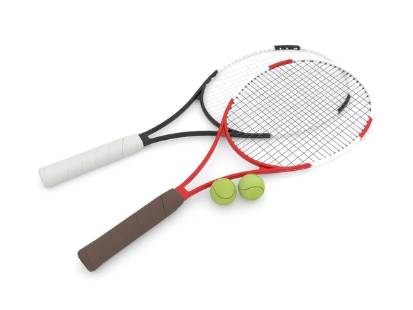 Dwie rakiety tenisowe — Zdjęcie stockowe