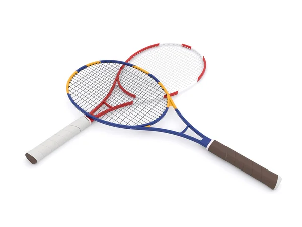 Duas raquetes de ténis — Fotografia de Stock