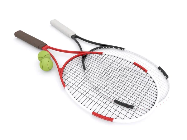 두 테니스 라켓 — 스톡 사진