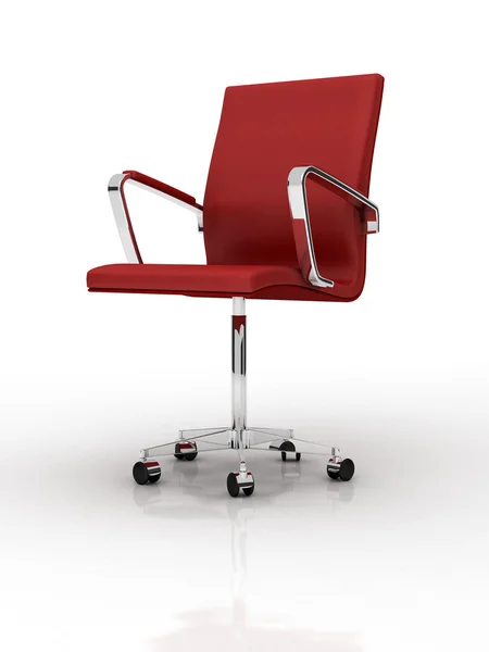 Kırmızı ofis koltuğu — Stok fotoğraf