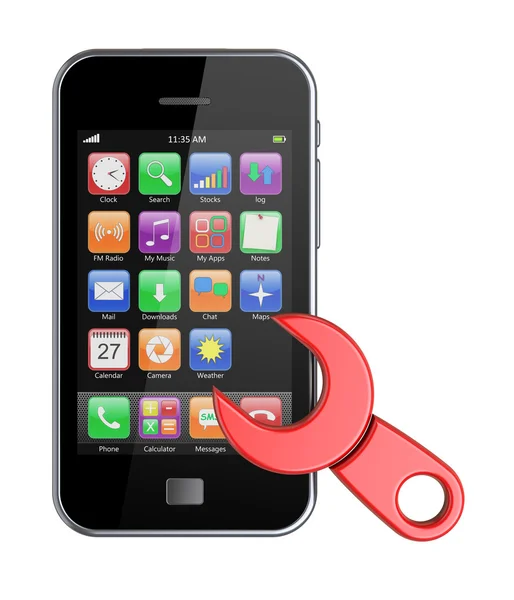 Mobiele telefoon herstellen — Stockfoto