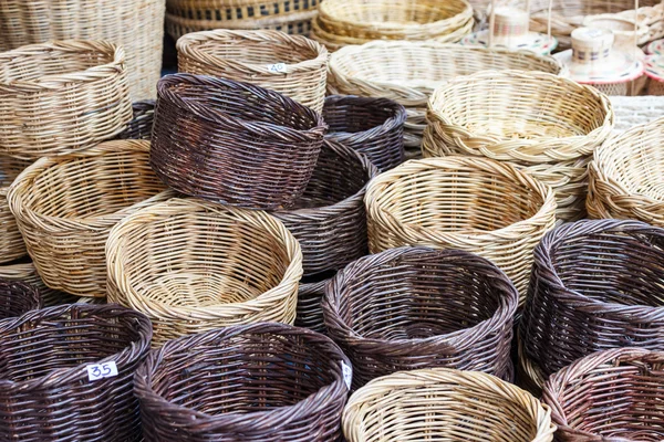 Stock image Handmade baskets for sale