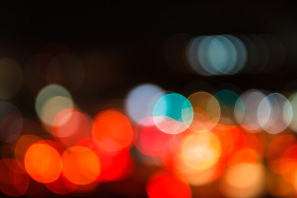Multicolor bokeh lights