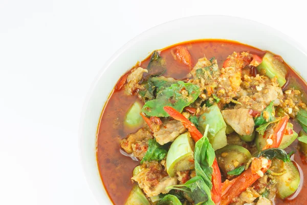 Rundvlees curry in kom — Stockfoto