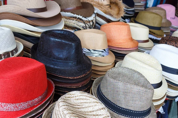 Módní obchod s klobouky — Stock fotografie