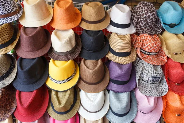 Módní obchod s klobouky — Stock fotografie