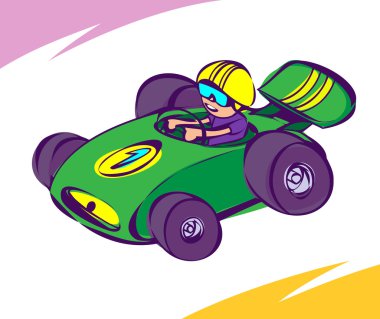 Green Car clipart