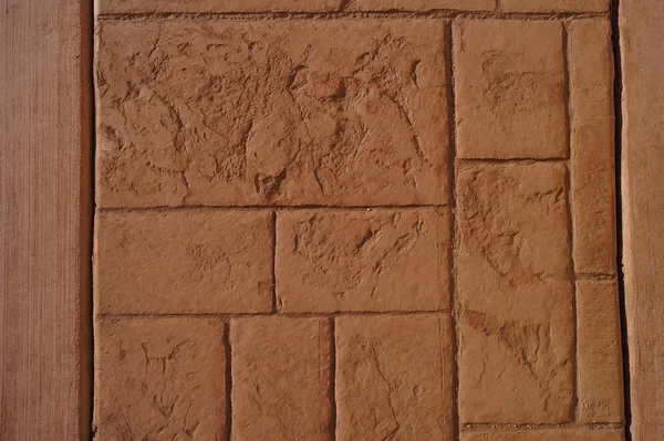 Texturerat stämplad betong gångväg Royaltyfria Stockbilder