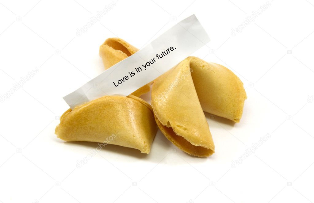 Love is in your future Fortune Cookie