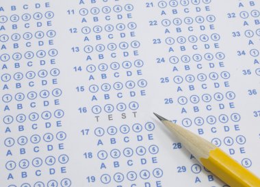 Test on scantron clipart