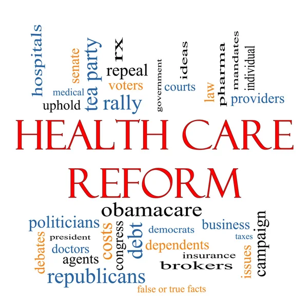 Health Care Reform Word Cloud Concept — Stock Photo, Image