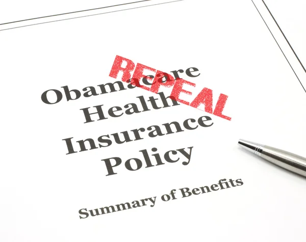 Repeal Stamped on Obamacare — Stock Photo, Image