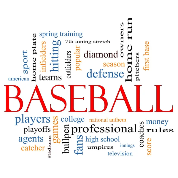 stock image Baseball Word Cloud Concept