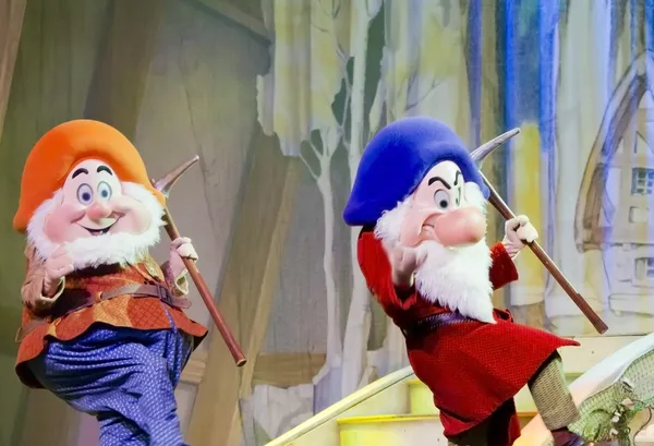 Two Dwarfs from Snow White — Stock Photo, Image