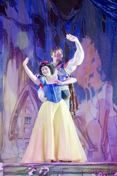 Snow white a princ vlna — Stock fotografie