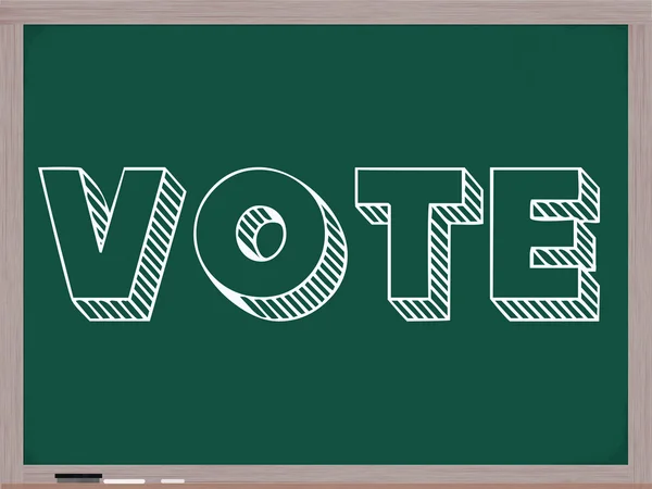 Vote Written on Chalkboard — Stock Photo, Image