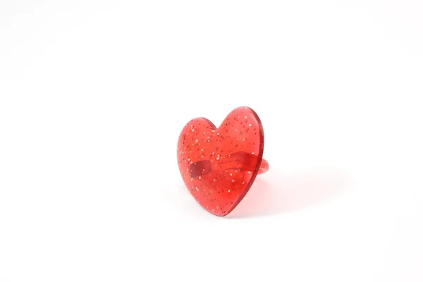 Pierścień w kształcie serca — Zdjęcie stockowe
