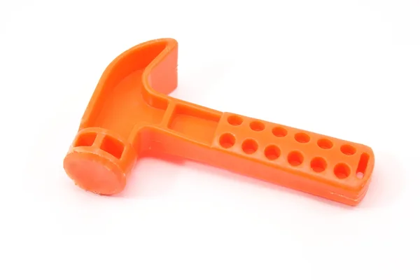 オレンジ色のおもちゃハンマー — ストック写真