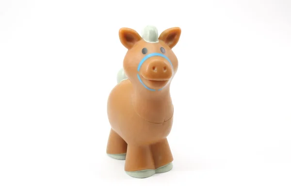 Іграшка Кінь дивиться на тебе — стокове фото