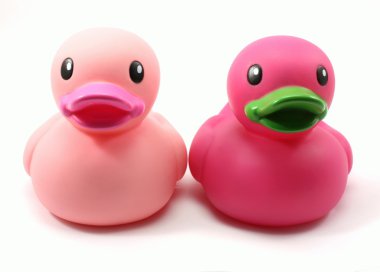 Pink Rubber Ducks clipart