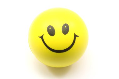 Yellow Smiley Face Stress Ball clipart