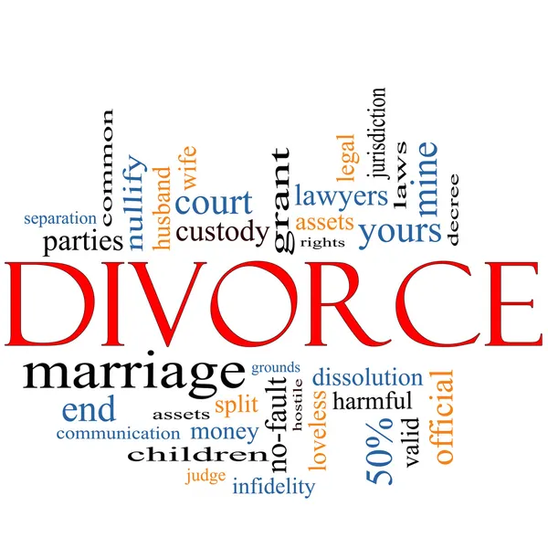 Divorce Word Cloud Concept — Stock Photo, Image