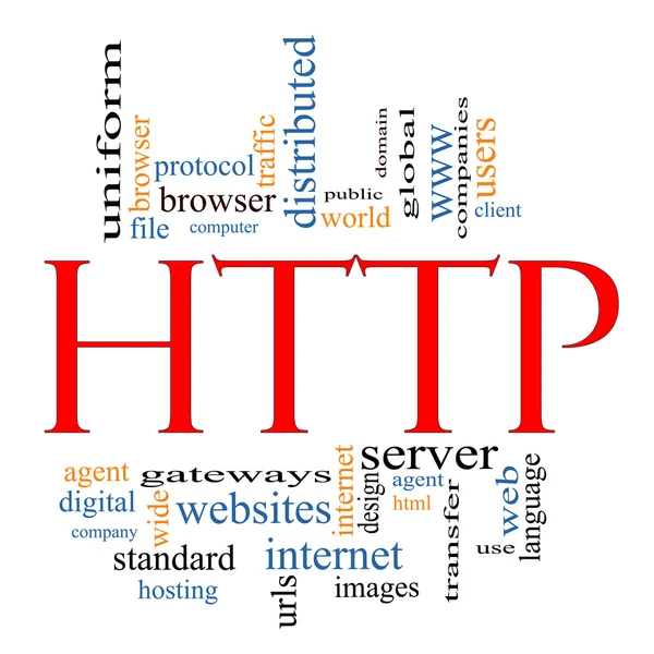 HTTP Word Cloud Concept — Stock Photo, Image