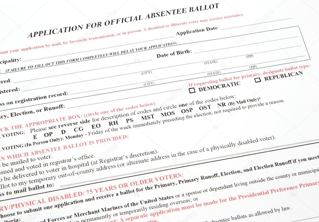 Application for Absentee Voting Ballot